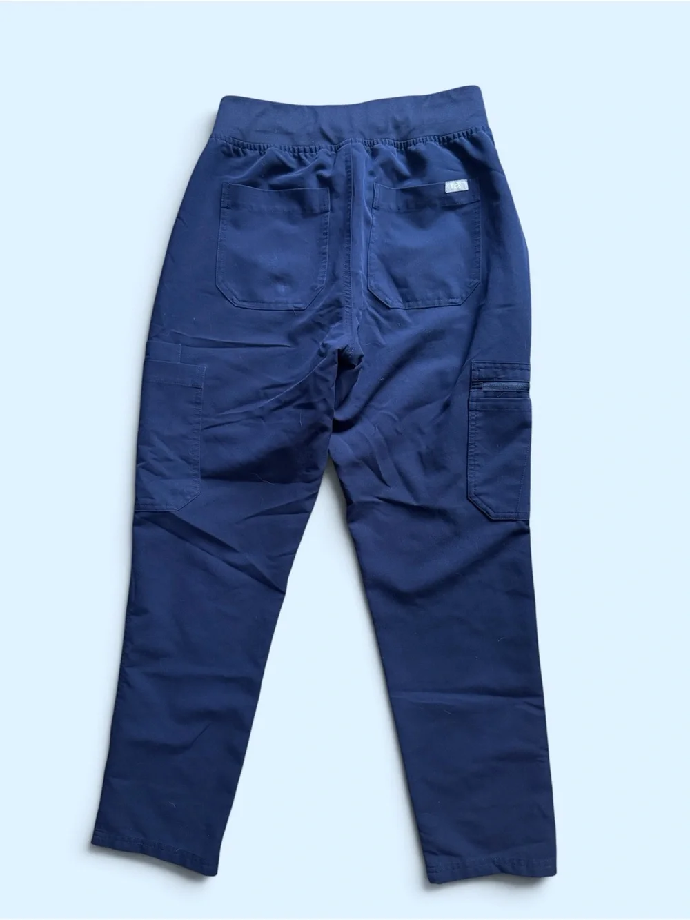 FIGS High Waisted Yola Skinny Scrub Pants – Navy – Small Petite 💙